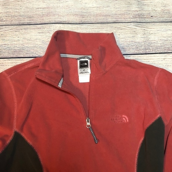 North Face Two Tone Half Zip Fleece Jacket Size S - Picture 2 of 3